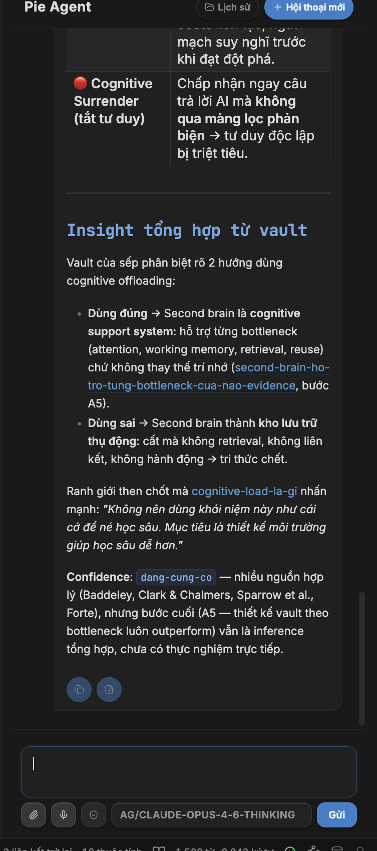 Hỏi — trả lời từ CHÍNH vault của bạn